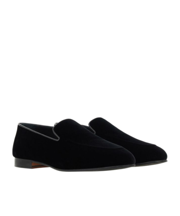 Canali Flat Shoes Blacks And Greys In Black