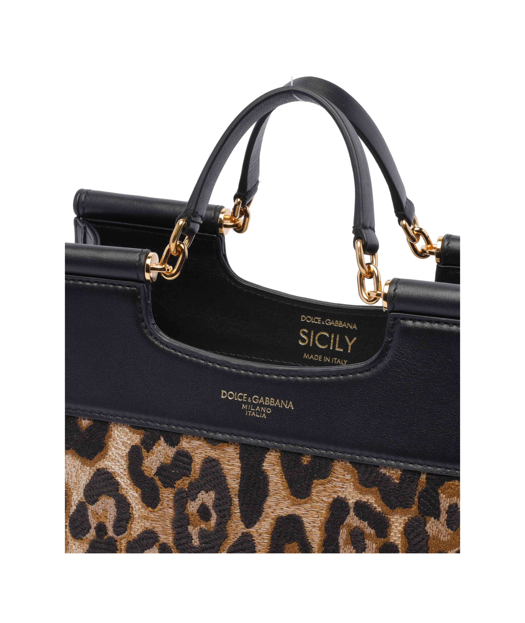 Dolce & Gabbana Double Handle Shoulder Bag In Black