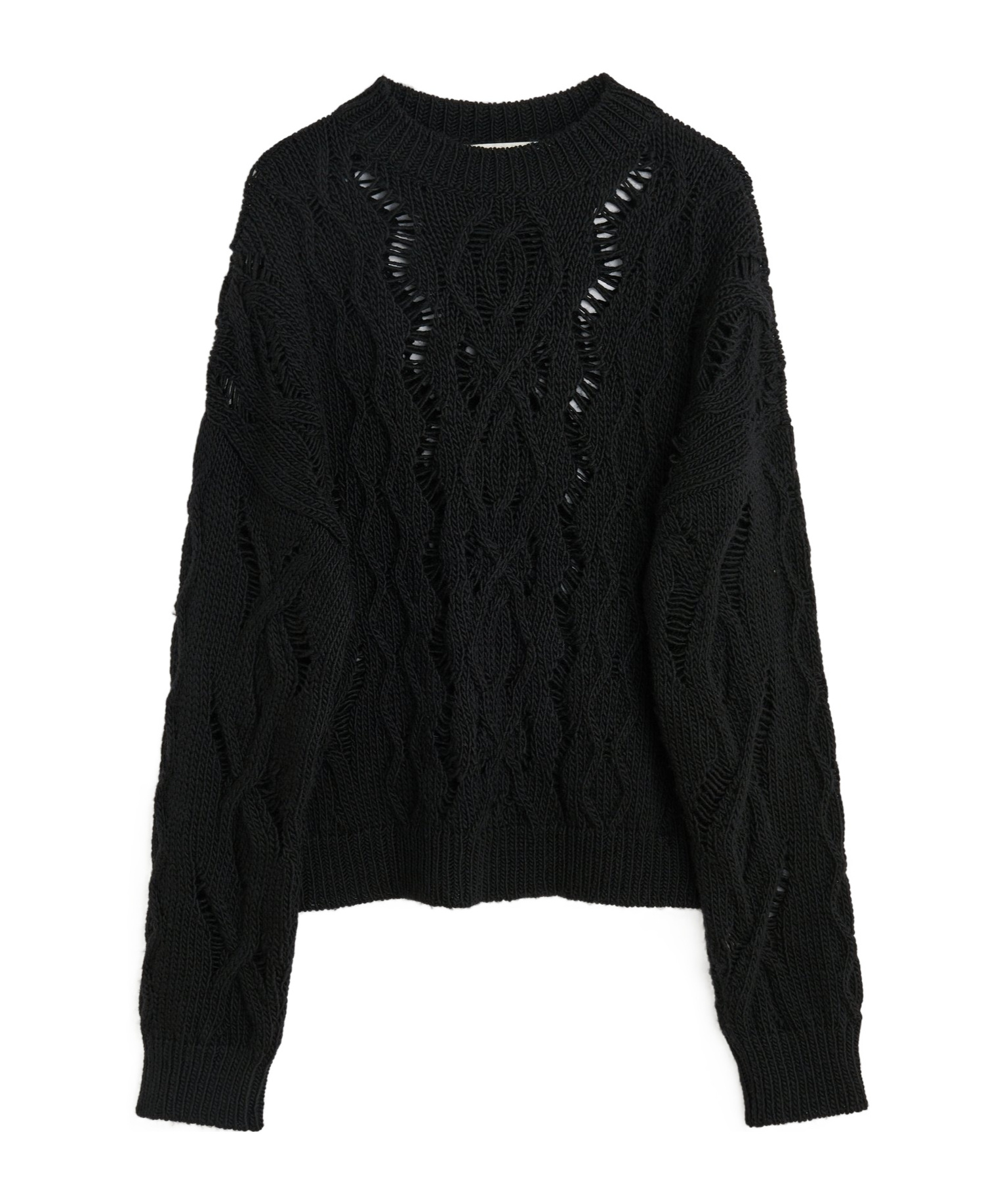 Our Legacy Cable Sonar Roundneck Clothing In Black