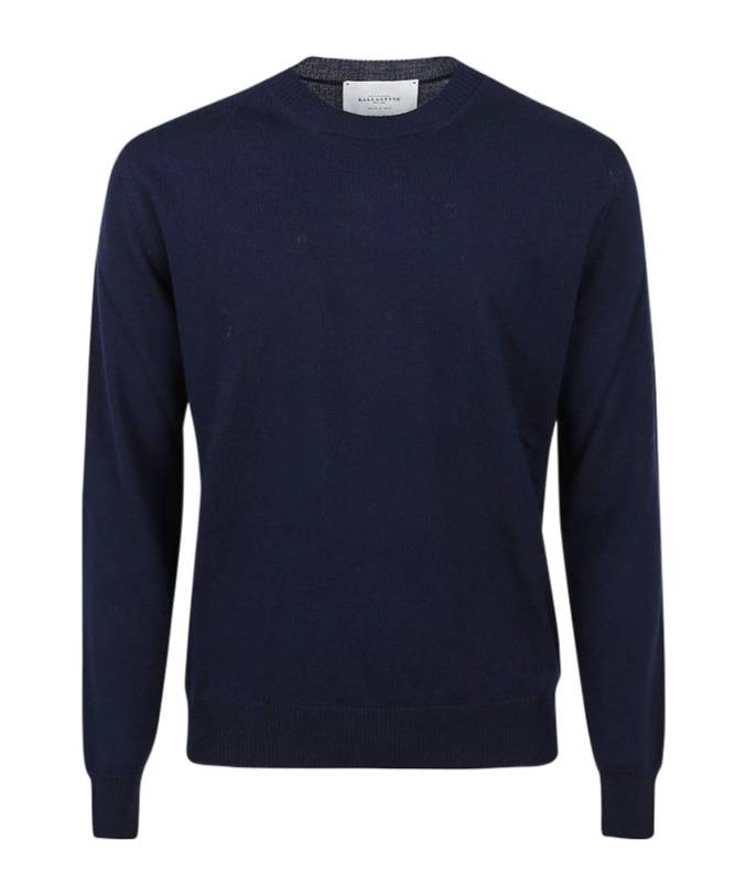 Ballantyne Crew-neck Wool Sweater In Black