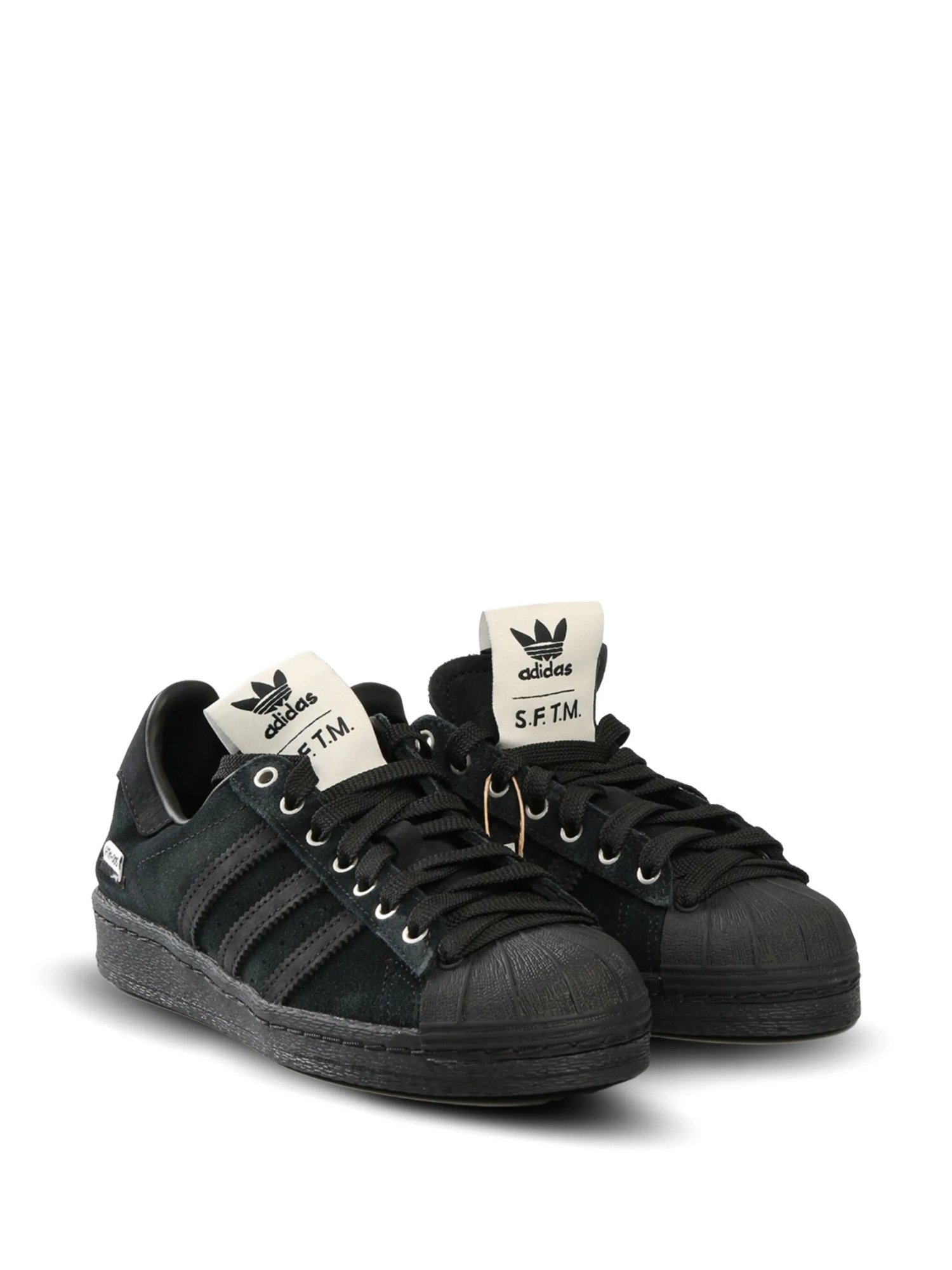 Adidas X Song For The Mute Round Toe Sneakers In Black