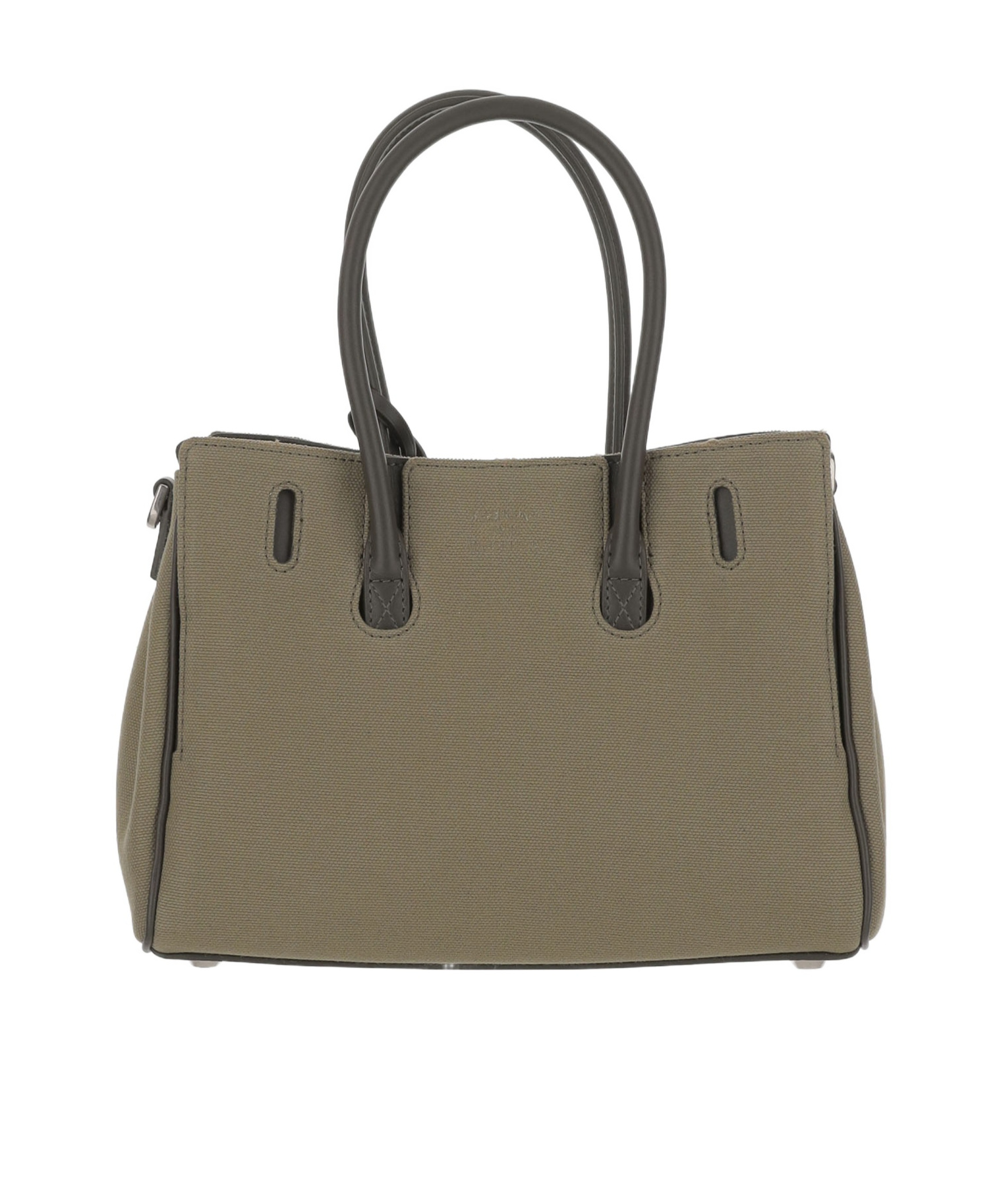 Balenciaga Army Green Canvas Carry All Bel Air Shopping Bag
