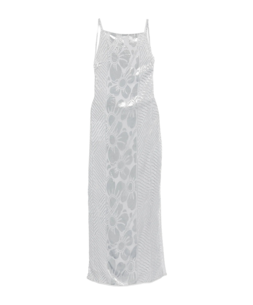 Sir Floral-print Maxi Dress In Silver