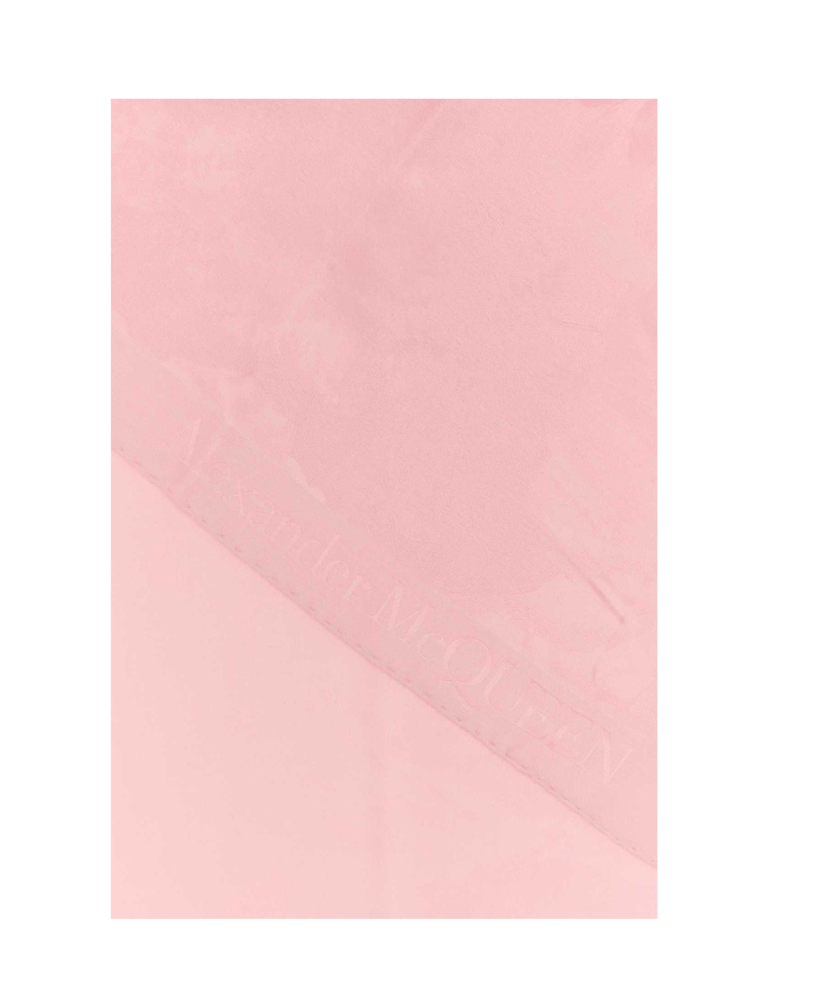 Alexander Mcqueen Pink Silk Foulard In Pink