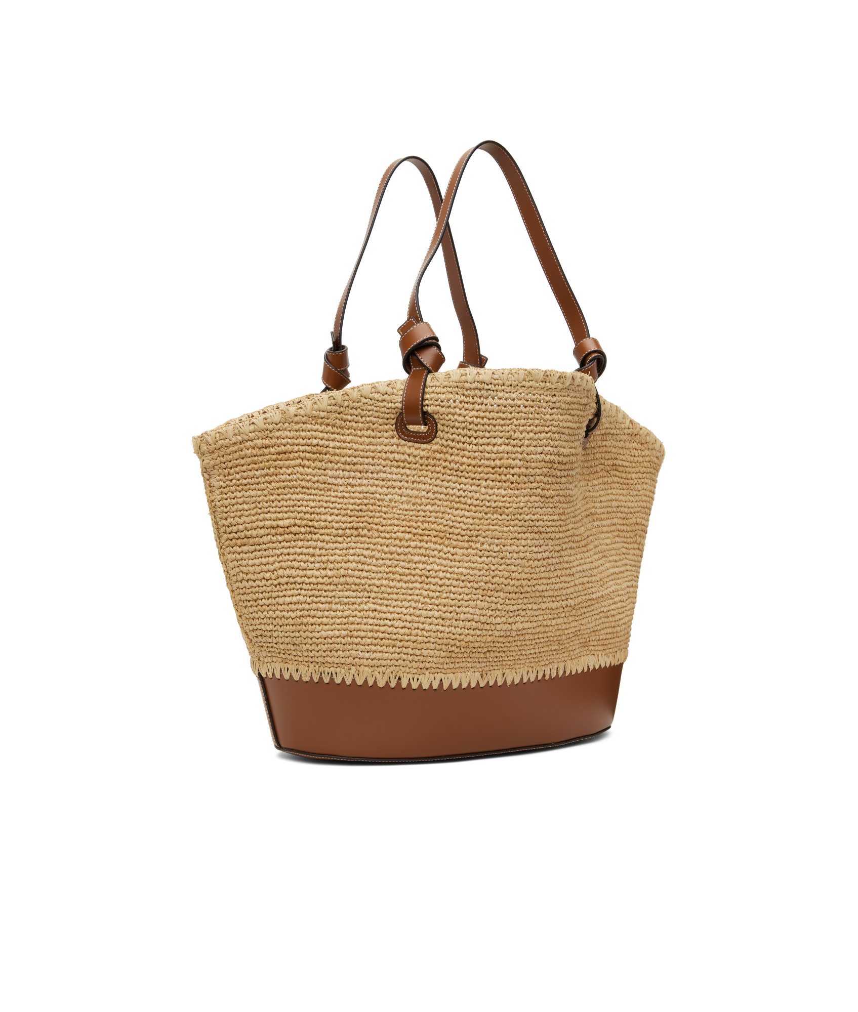 Staud Double Handle Shoulder Bag In Camel