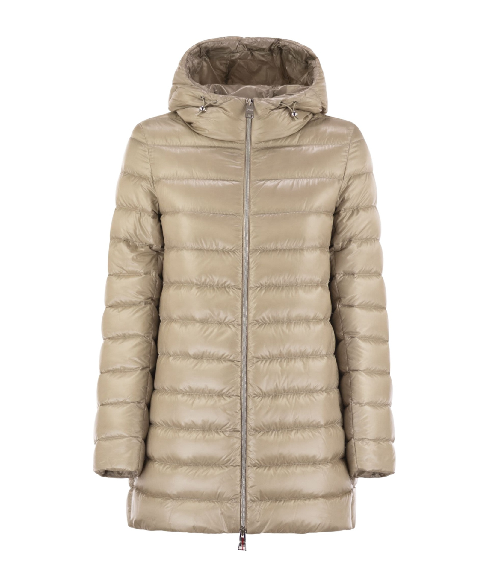 Herno Hooded Down Jacket In Brown
