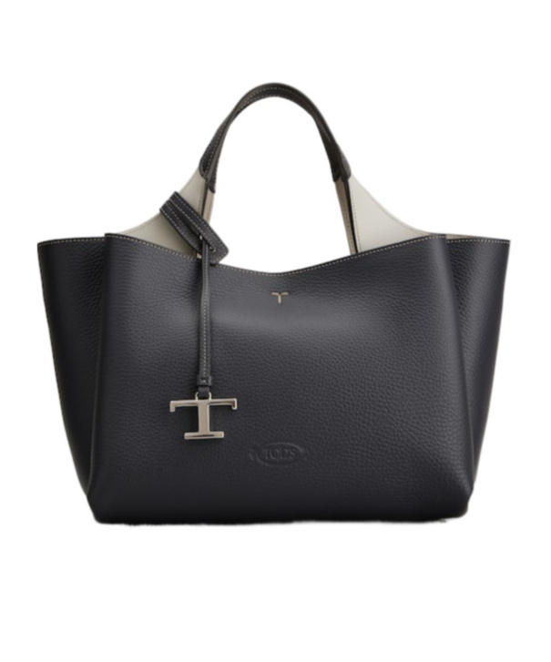 Tod's T-pendant Double-handle Mini Bag In Black