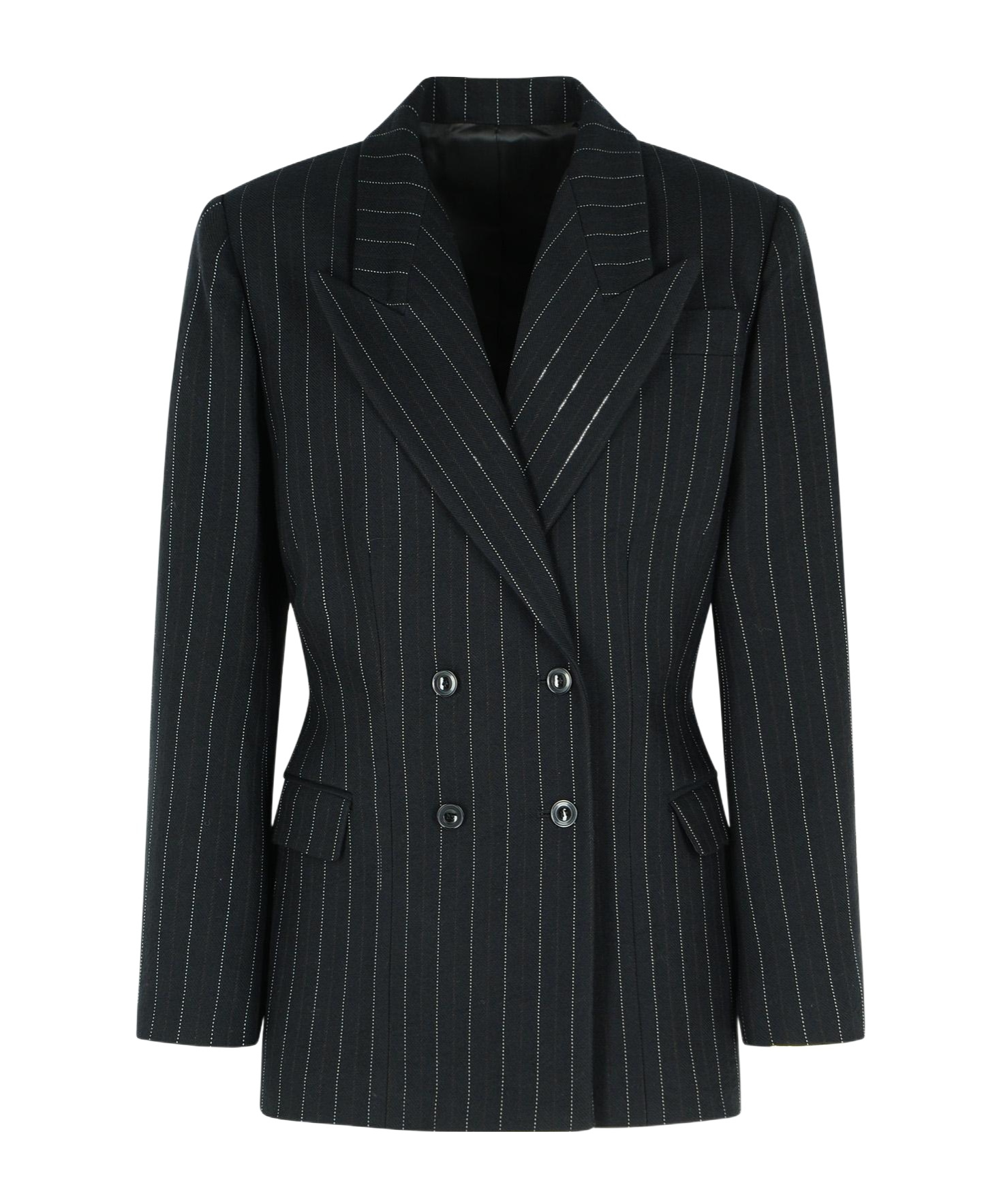 Isabel Marant Striped Blazer In Black