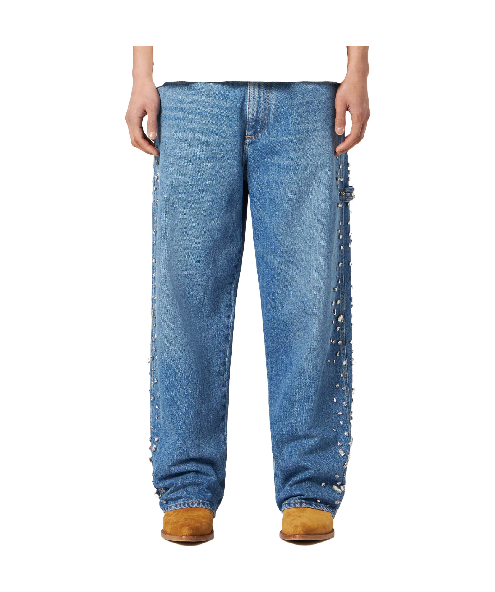 1989 Studio Over Denim Pants Crystals In Blue
