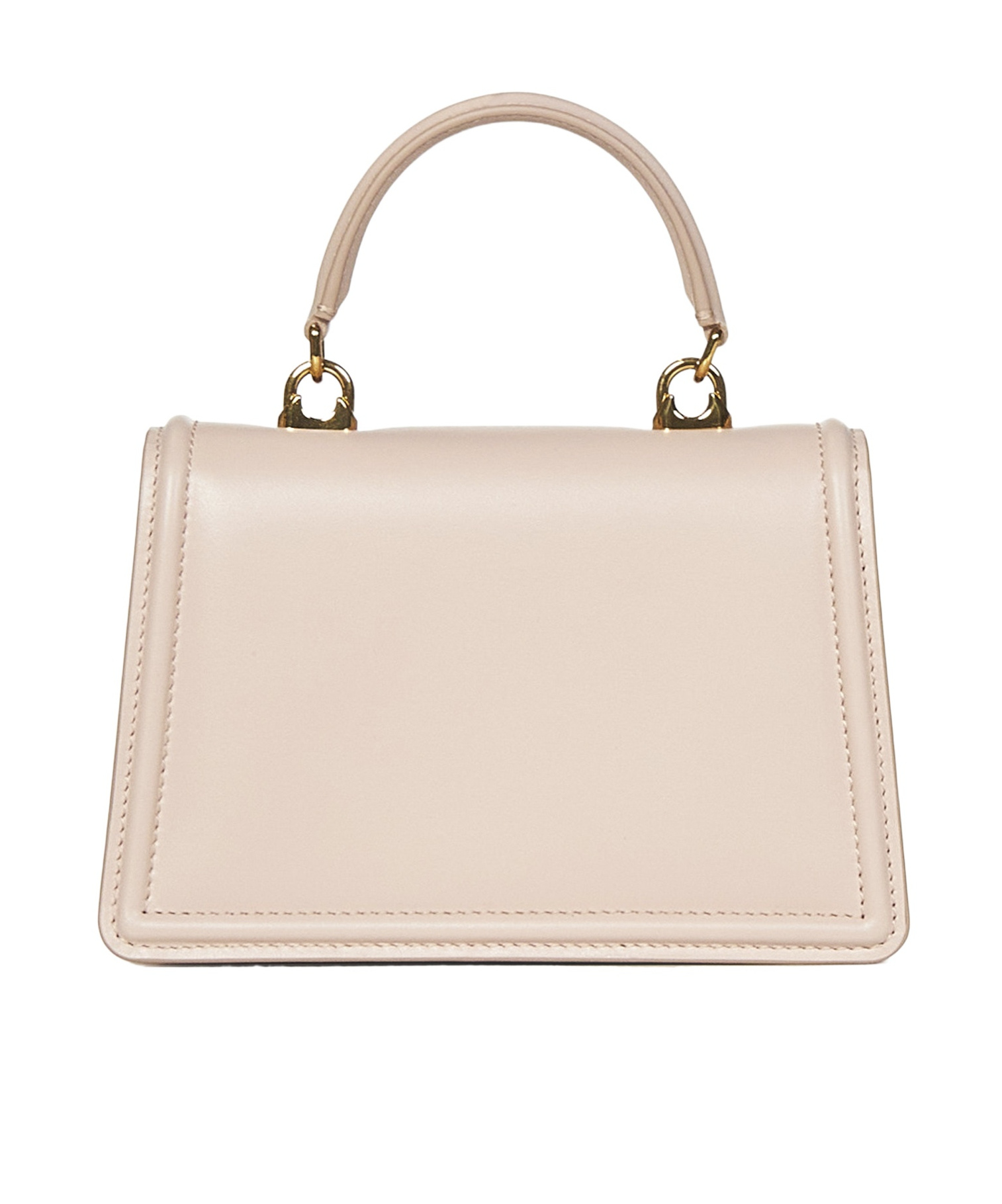 Shop Dolce & Gabbana Flip Shoulder Bag In Nude