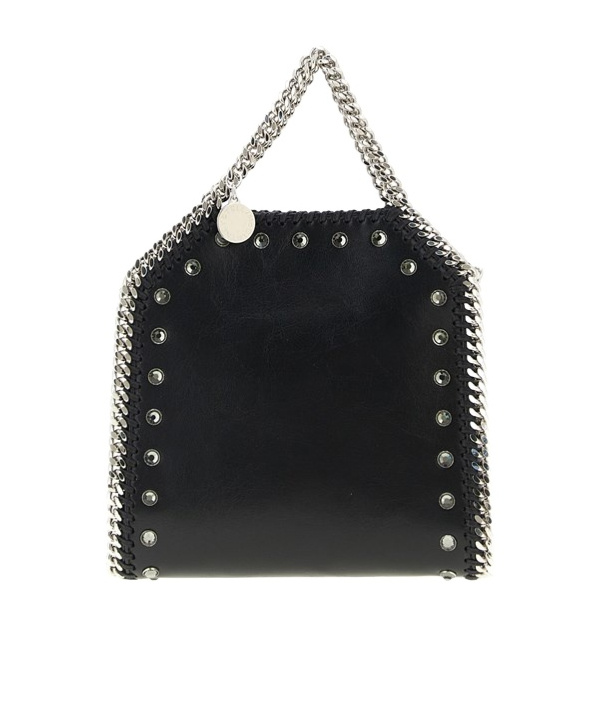 Stella Mccartney Tiny Falabella Handbag In Black
