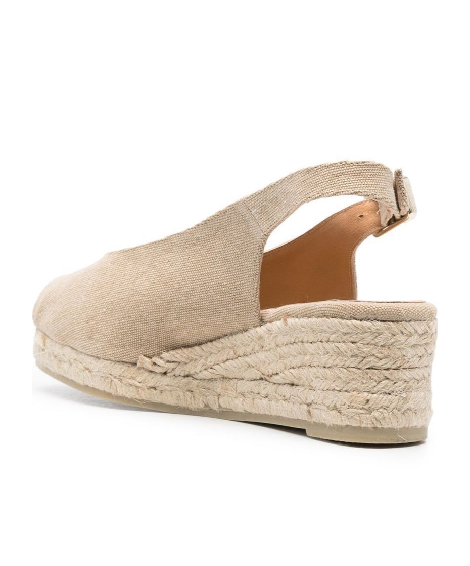CASTAñER STRAW WEDGE SANDALS