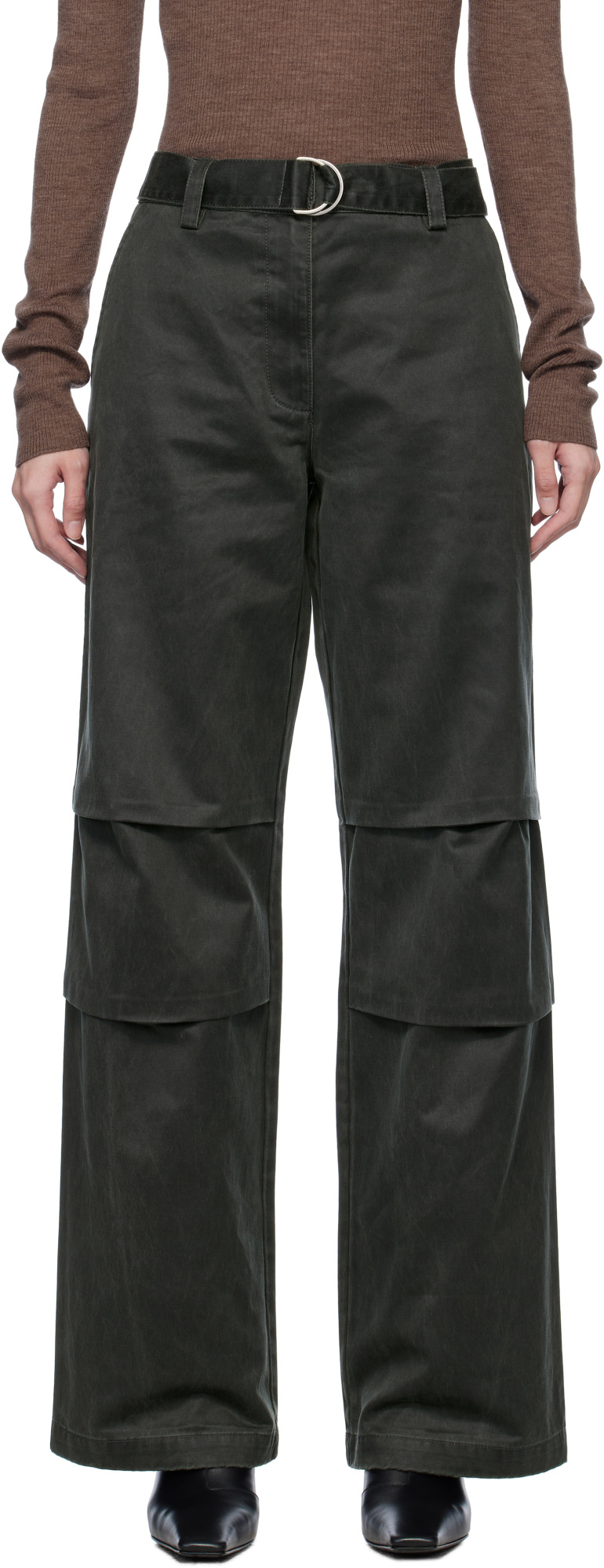 Holzweiler Green Pepha Trousers In Black