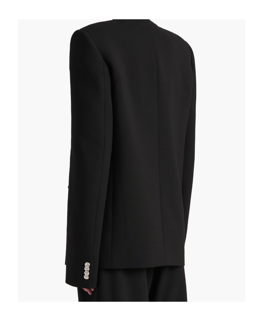Khaite Button Jacket In Black