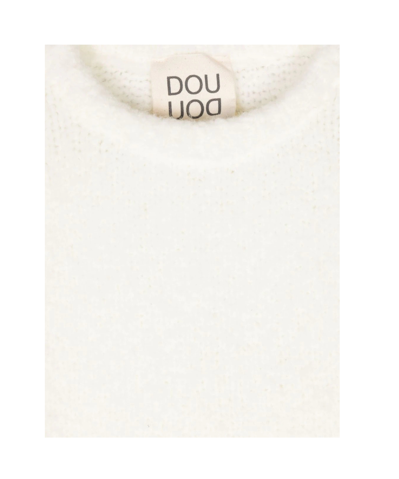 Douuod Knitted Sweater In White