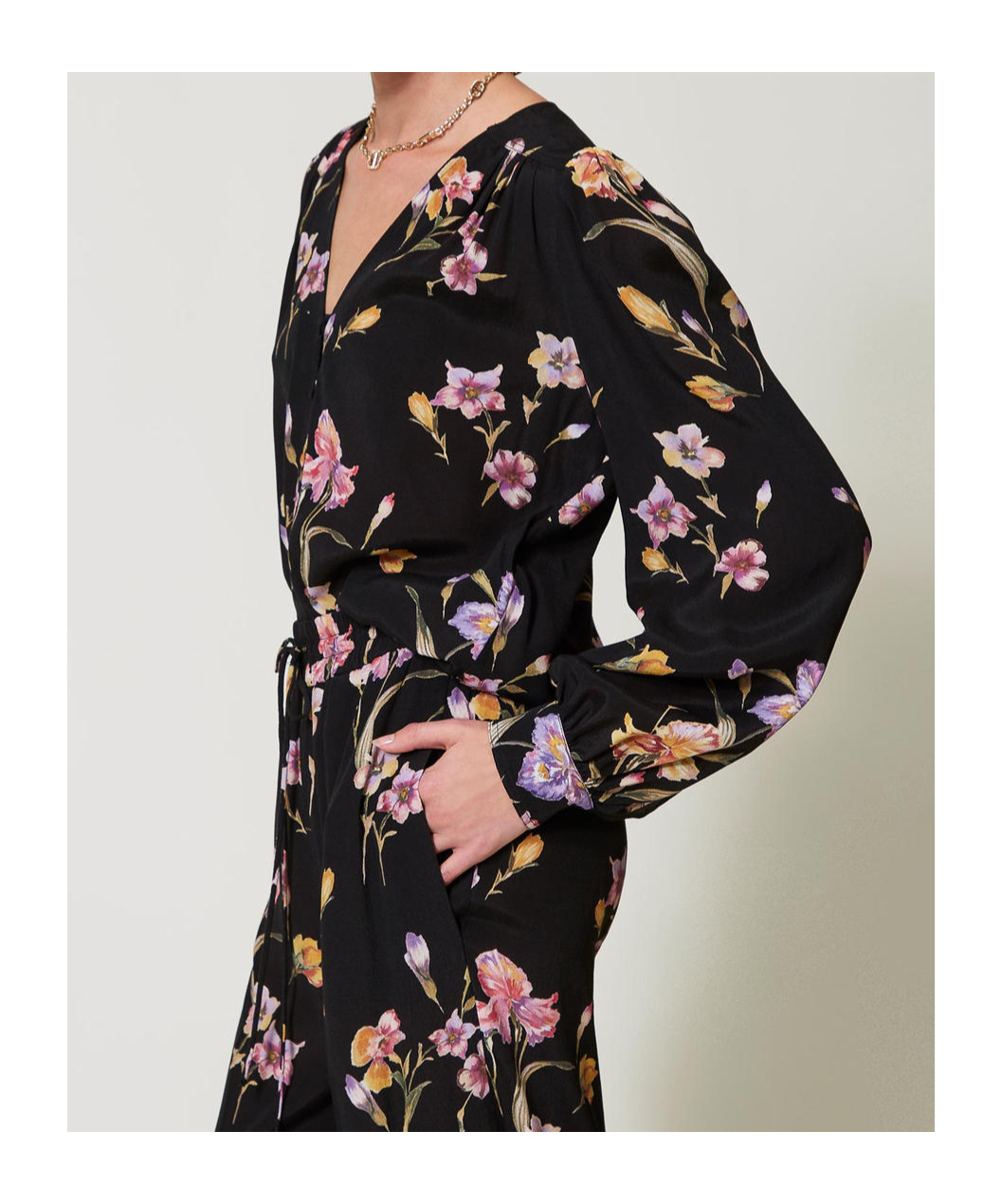 Twinset Twin Set 'iris' Shirt In Black