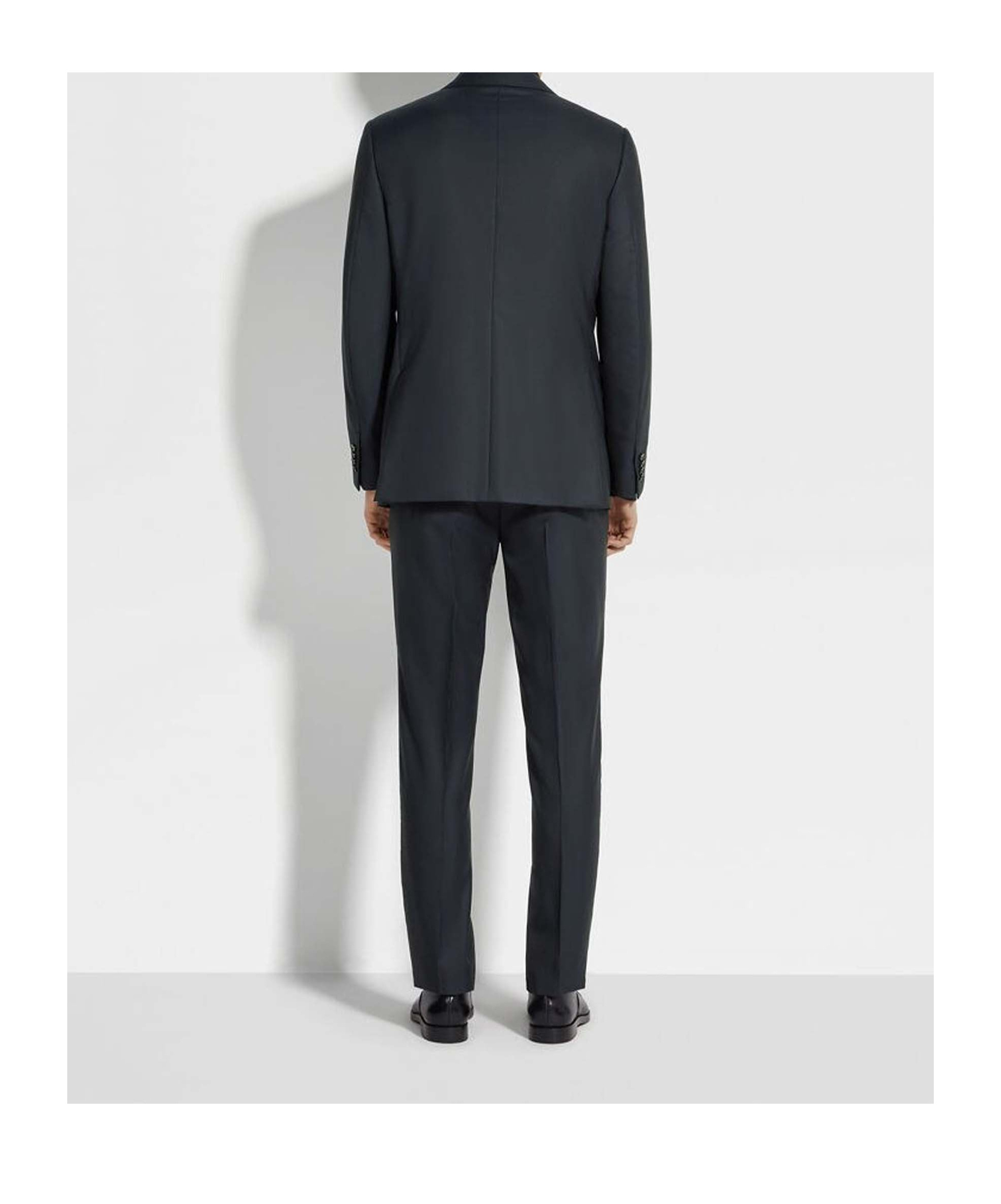 Shop Zegna Long-sleeved Suit In Black