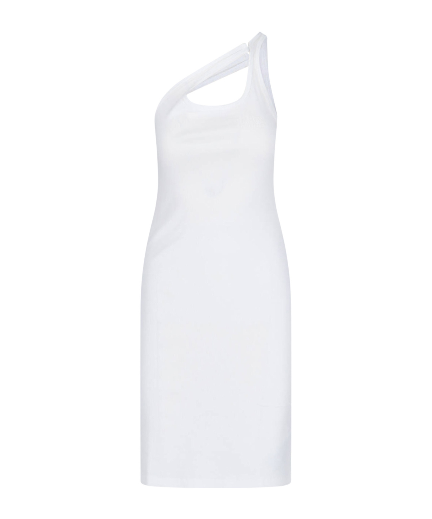 Mm6 Maison Margiela Sleeveless Dress In White
