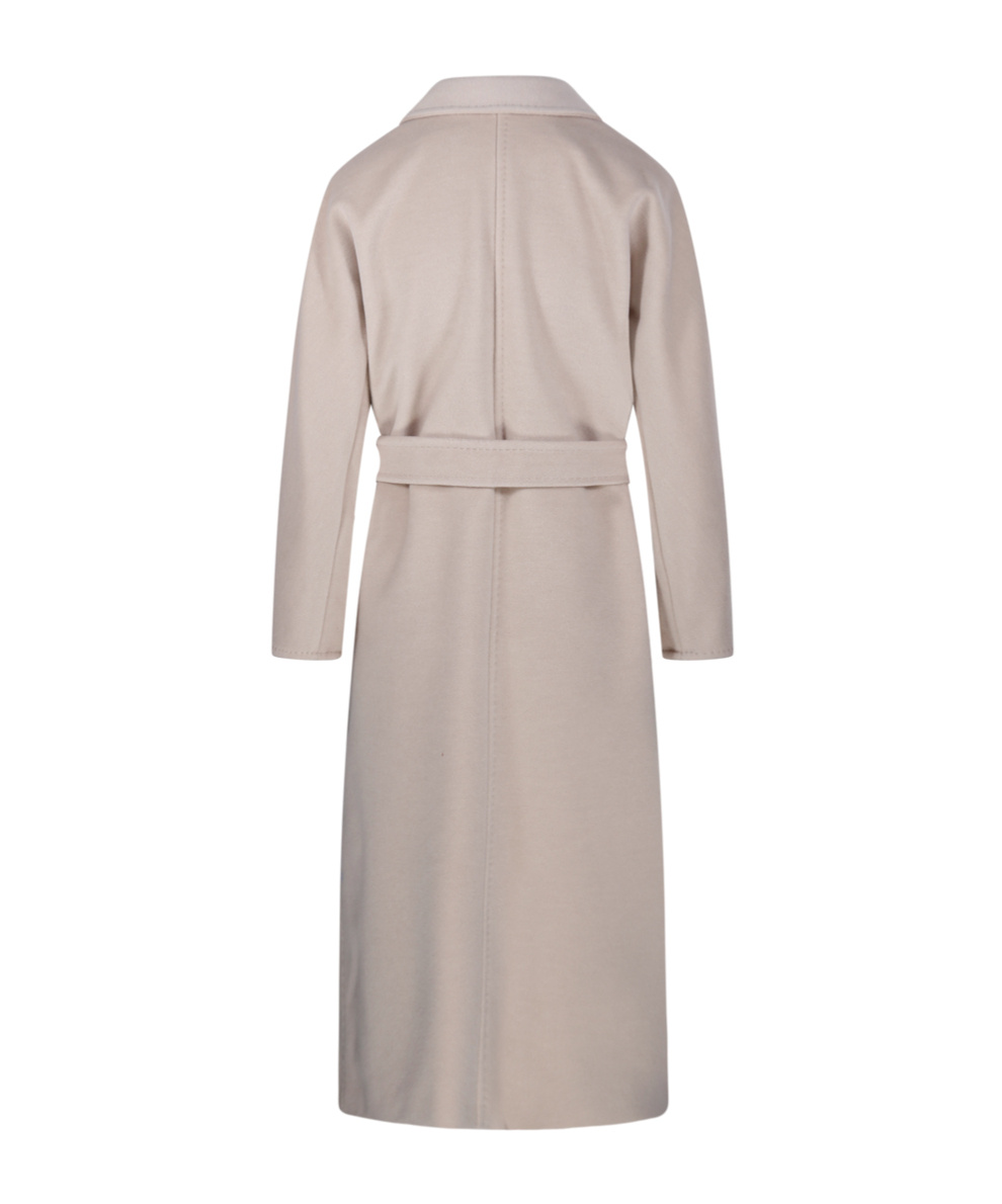 Max Mara Double-breasted Coat In Nude