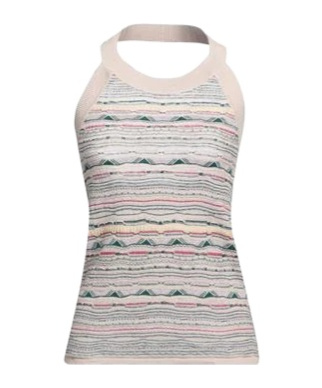 Isabel Marant Étoile Halter Sleeveless Knit Vest In Gray