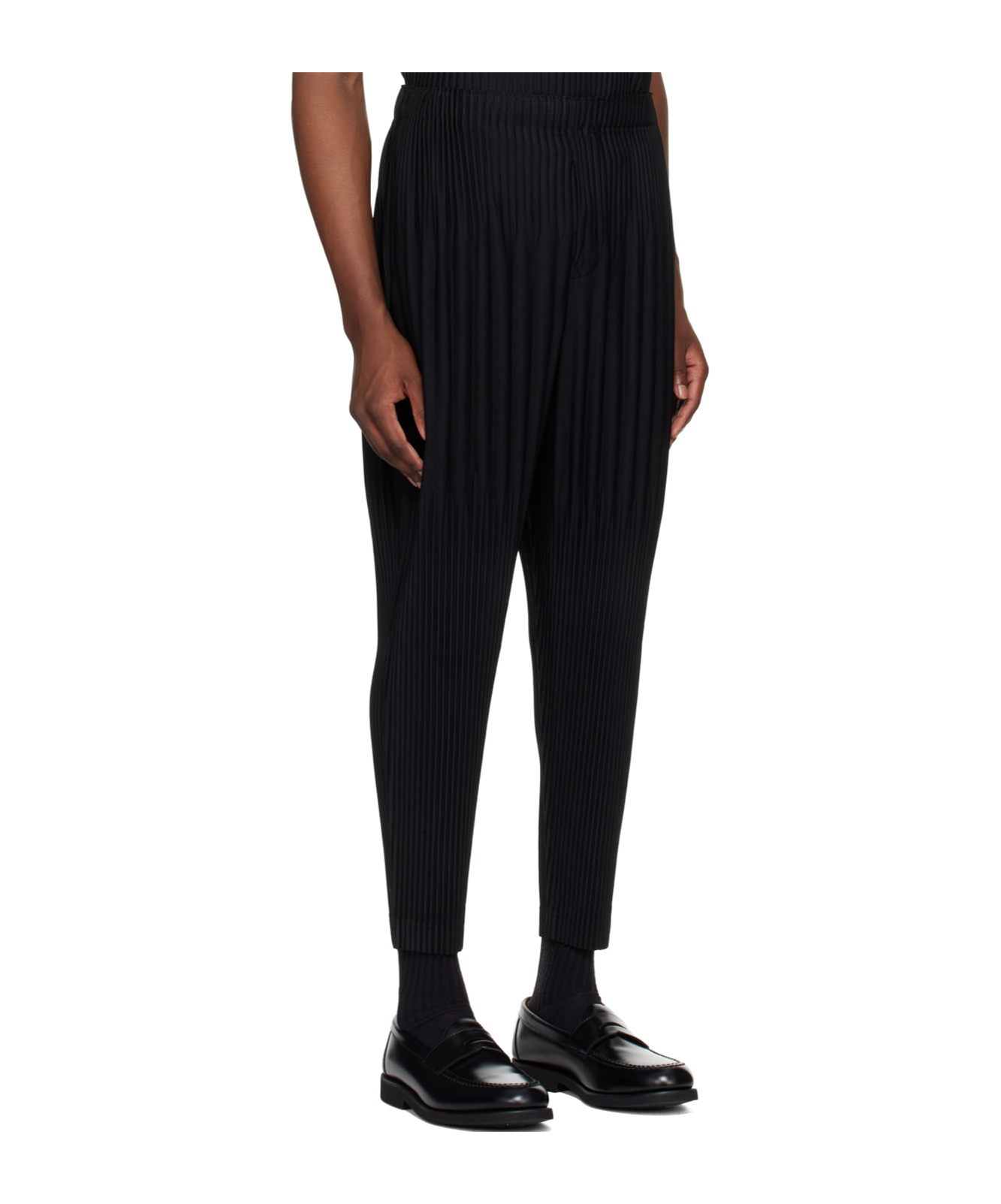 ISSEY MIYAKE MC APRIL PLEATED TAPERED TROUSERS