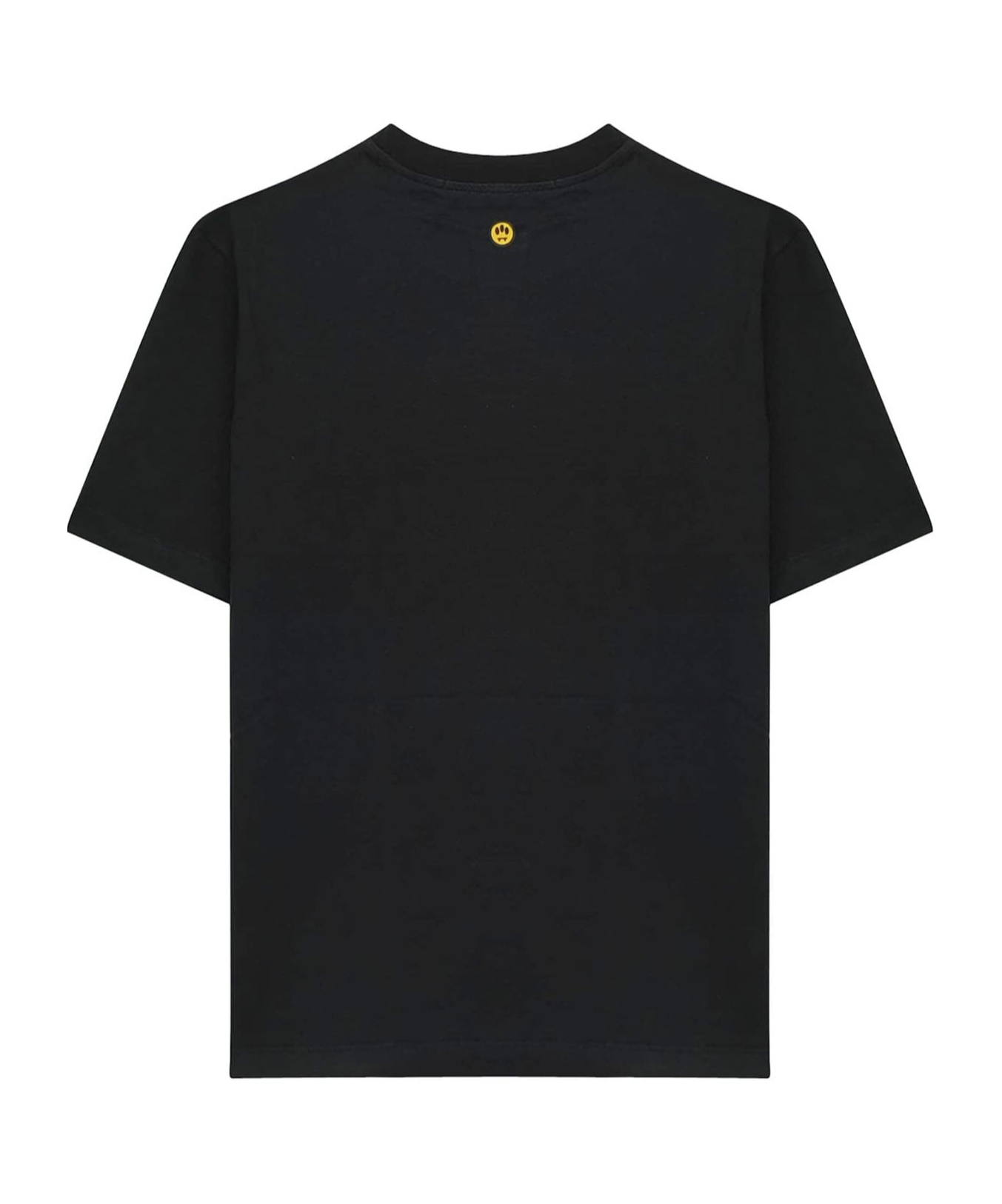 Barrow Crew Neck Printed T-shirt In Black