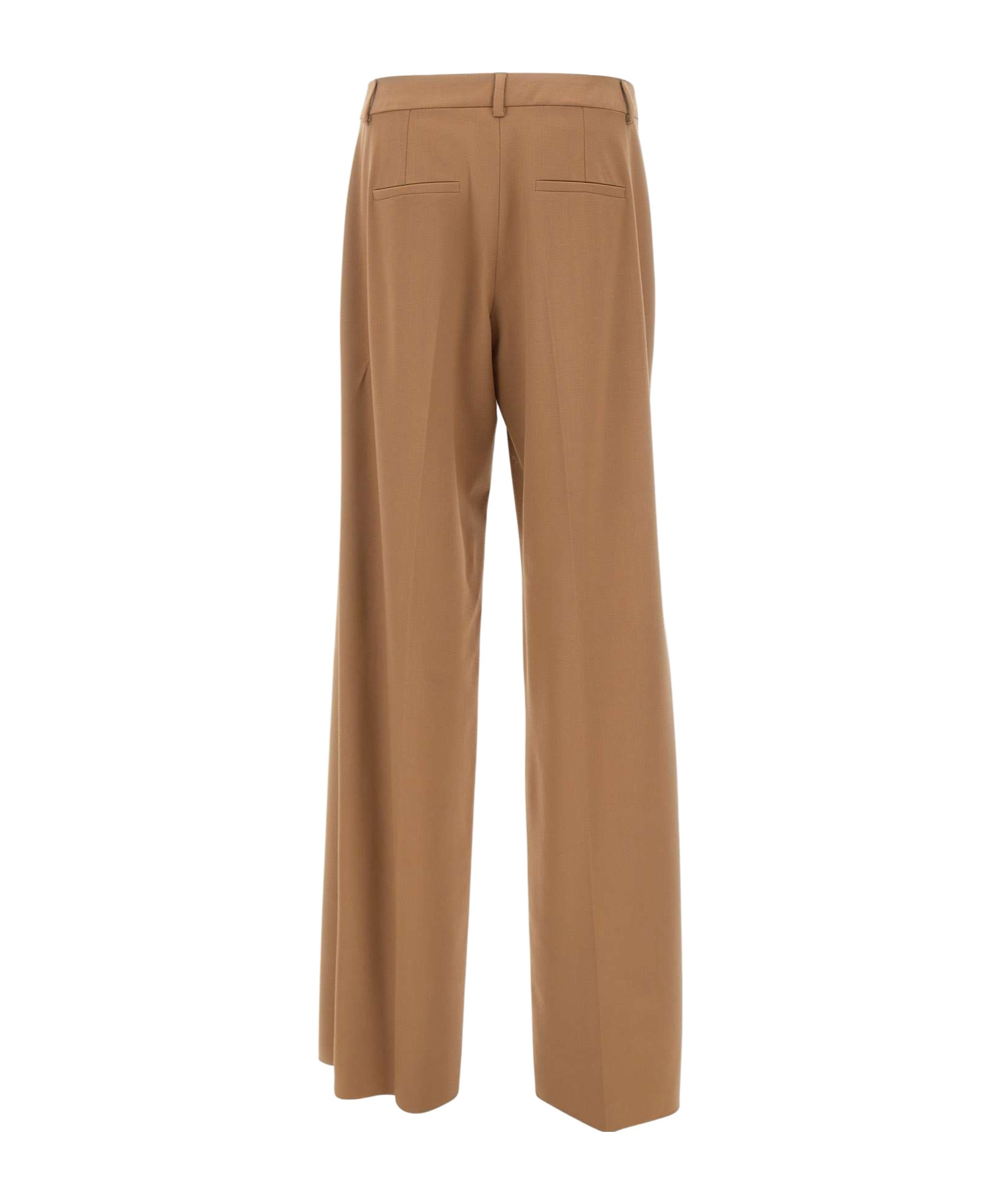 Marella Belt Loop Casual Pants In Brown