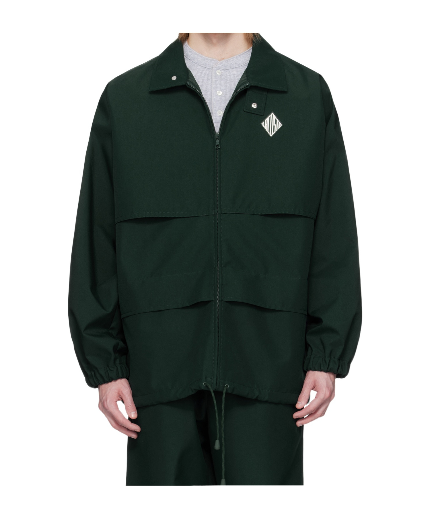 Lacoste Green Runway Canvas Track Jacket In Green