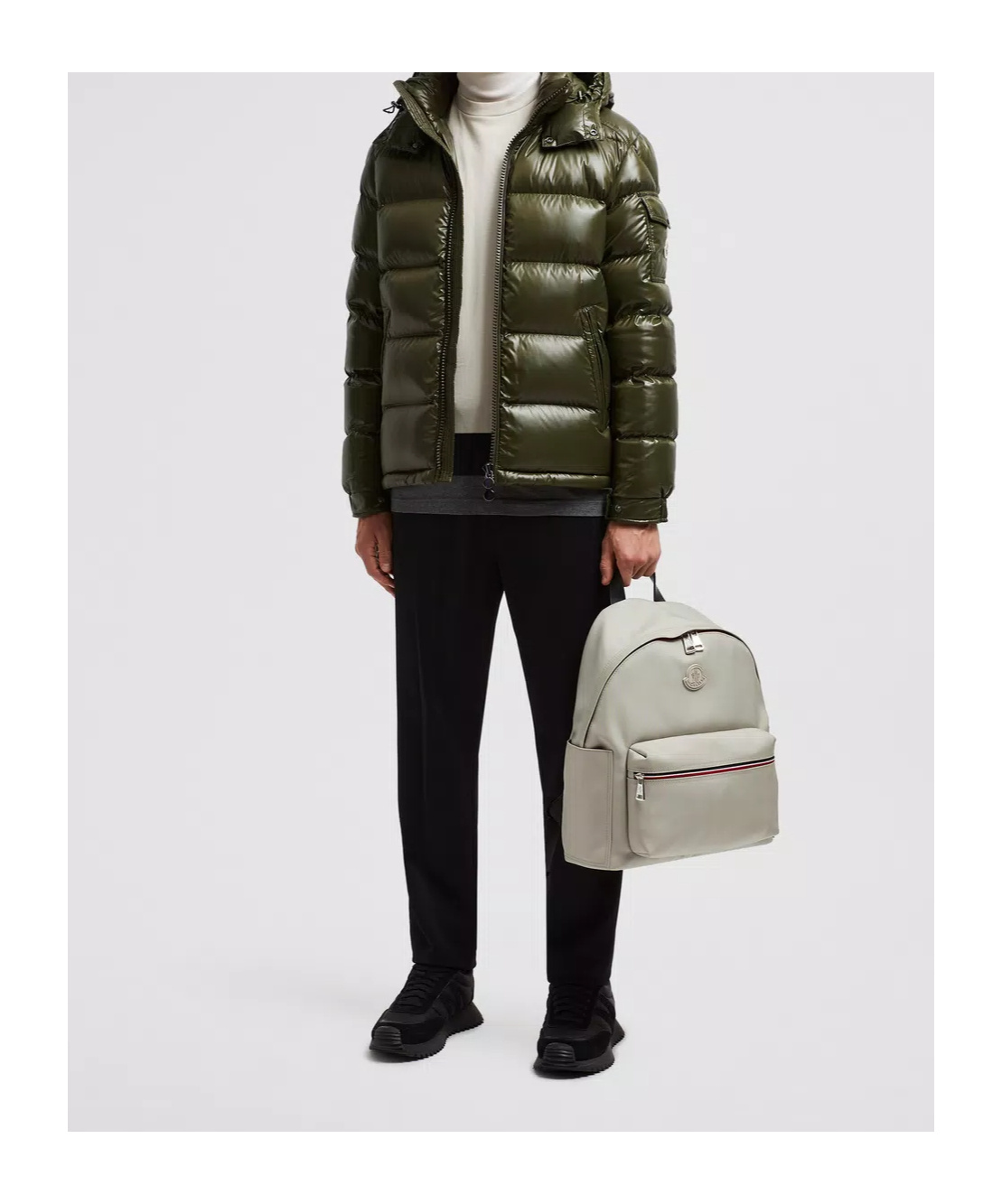Moncler Maya Hooded Short Down Jacket In Black