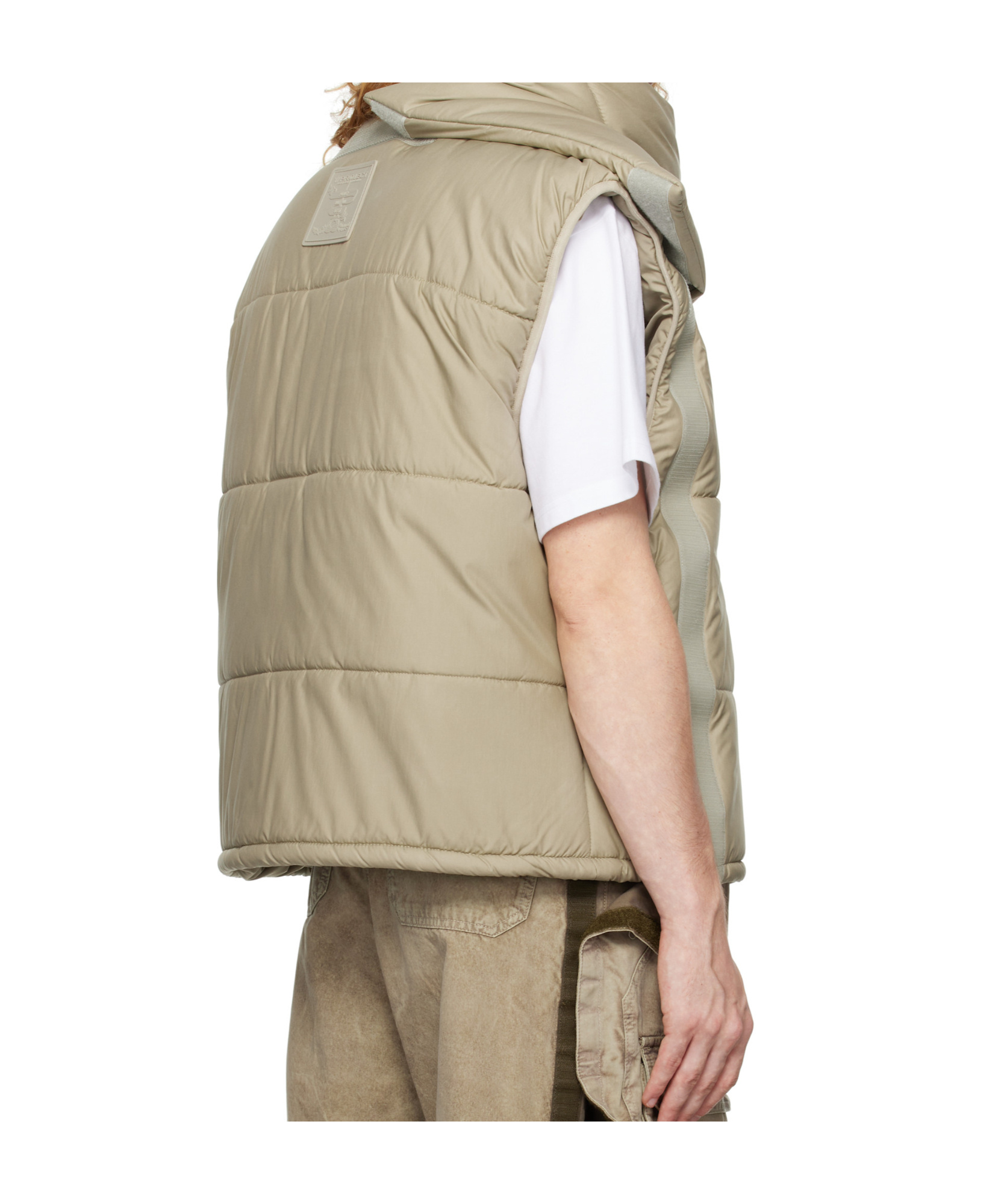 Y/project Zippered Vest In Nude