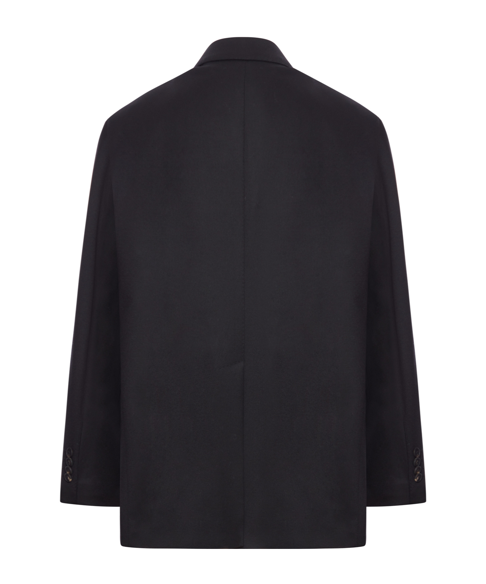 Tagliatore Double-breasted Wool And Silk Blazer In Black