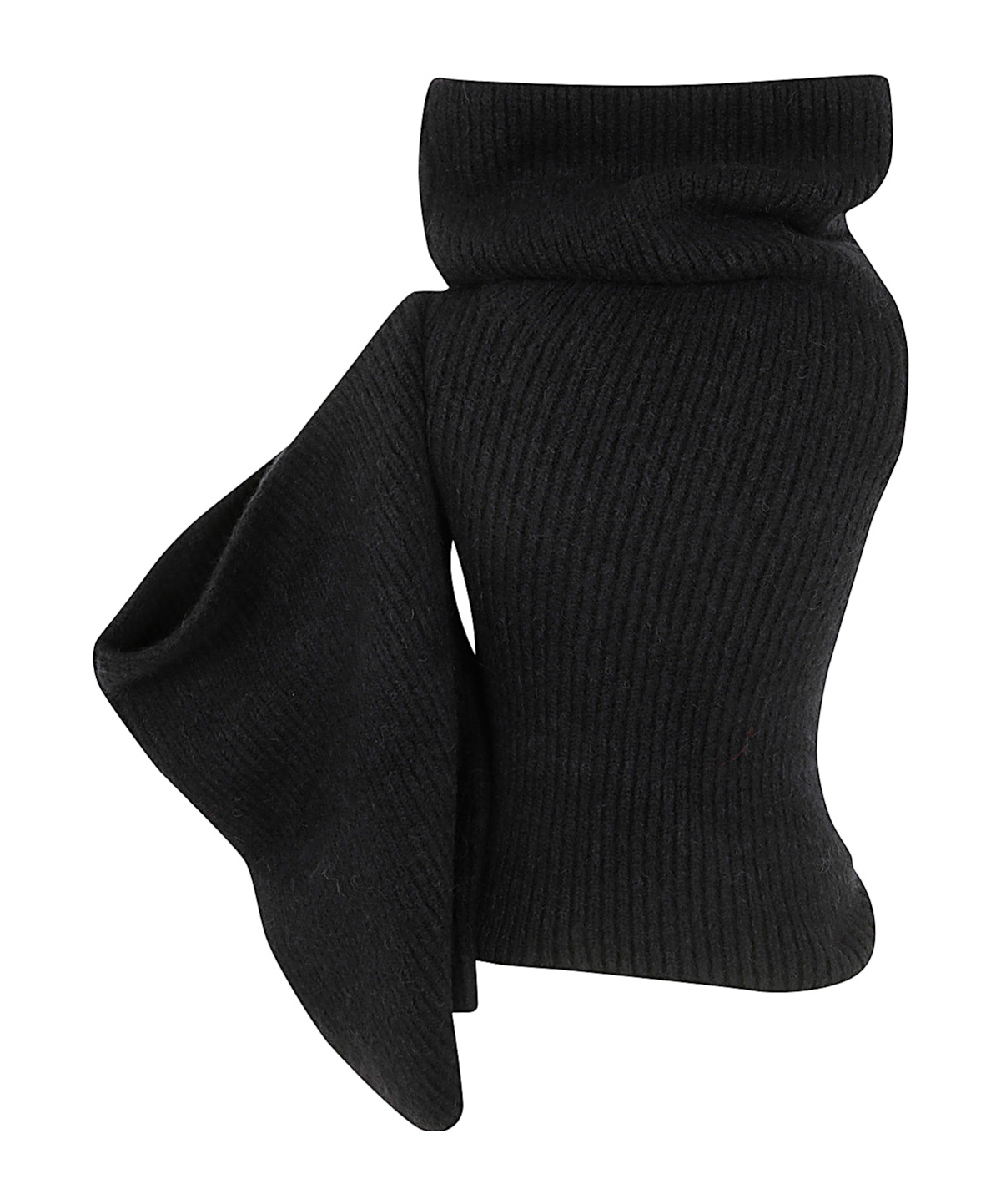 Rick Owens Double Banded Knit Top Clothing In Black