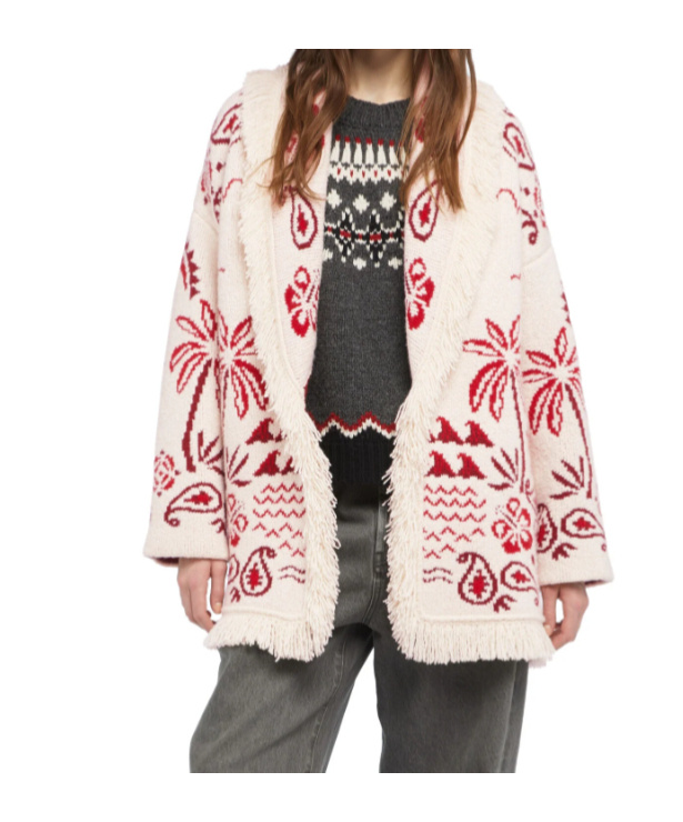 Alanui Glimpse Of Eden Cardigan In Multi