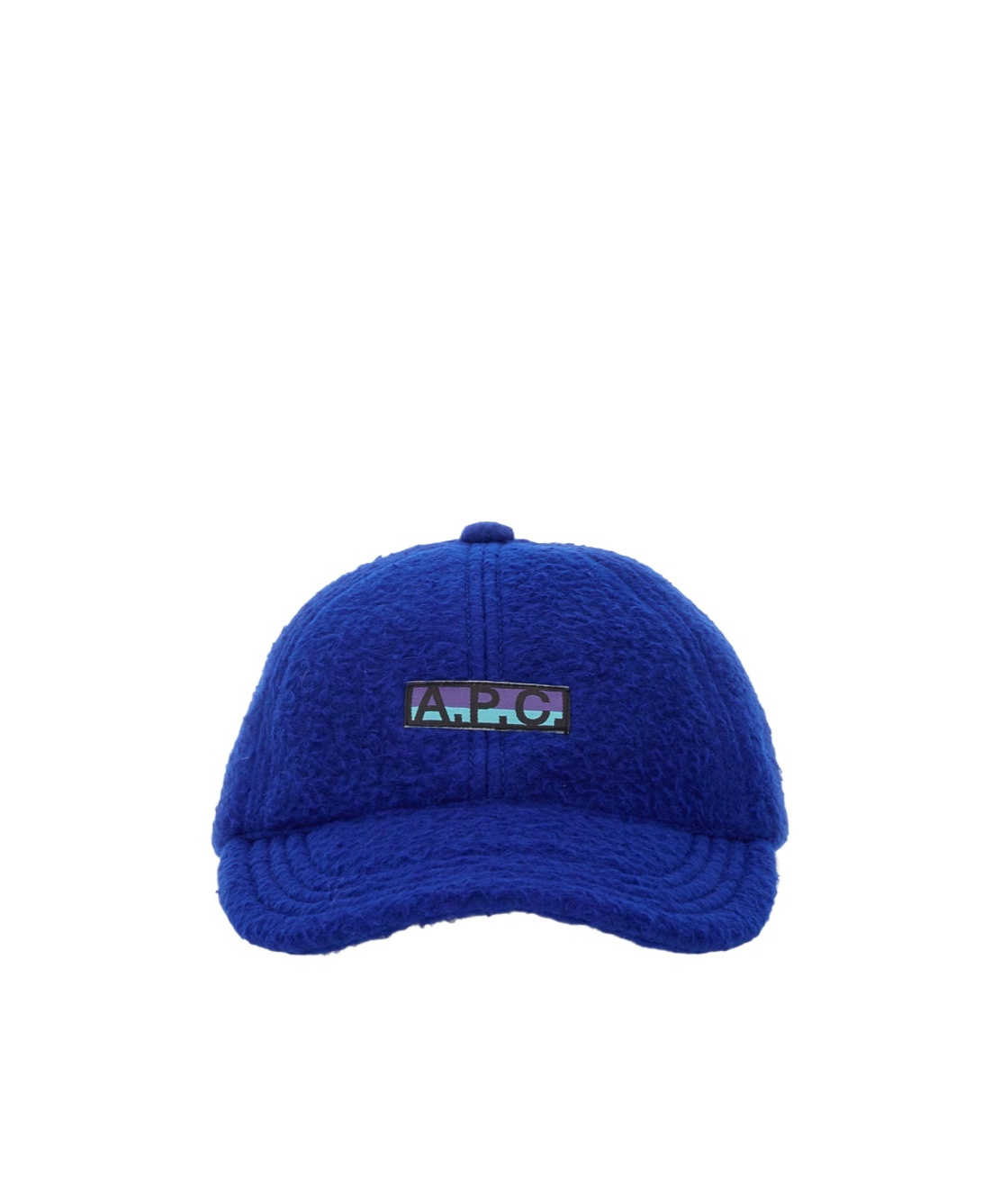 Apc A.p.c. Logo Patch Brushed Cap In Blue