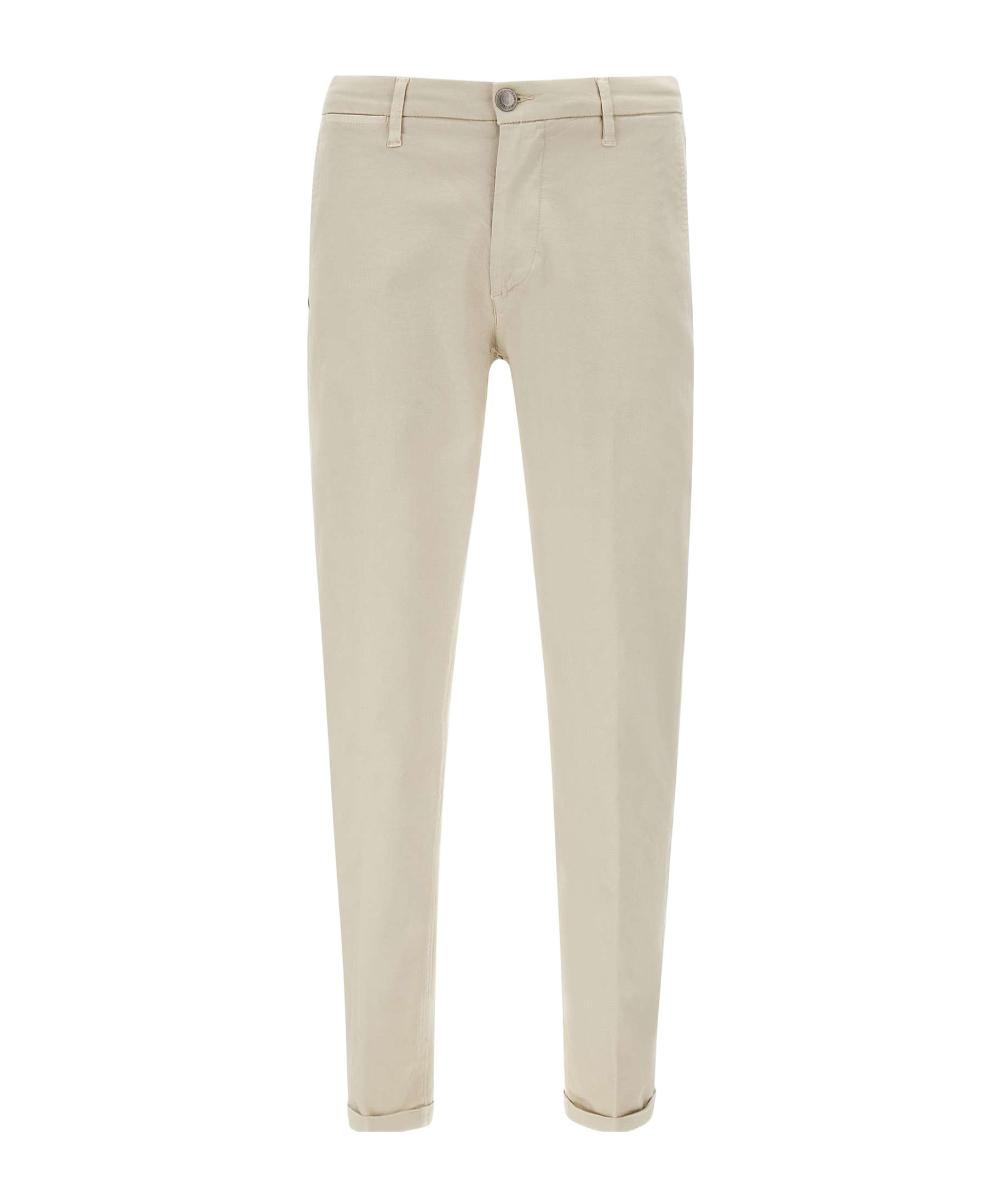 Re-hash Belt-loop Casual Pants In Nude