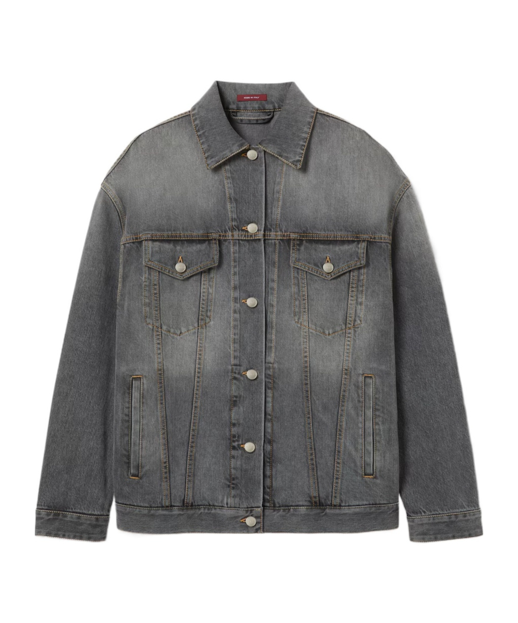 Gucci Cotton Denim Jacket In Gray