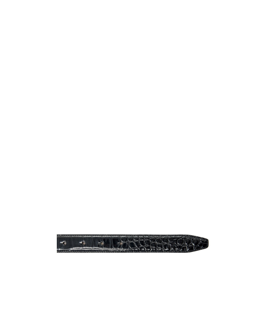 Balenciaga Bb Thin Belt In Black