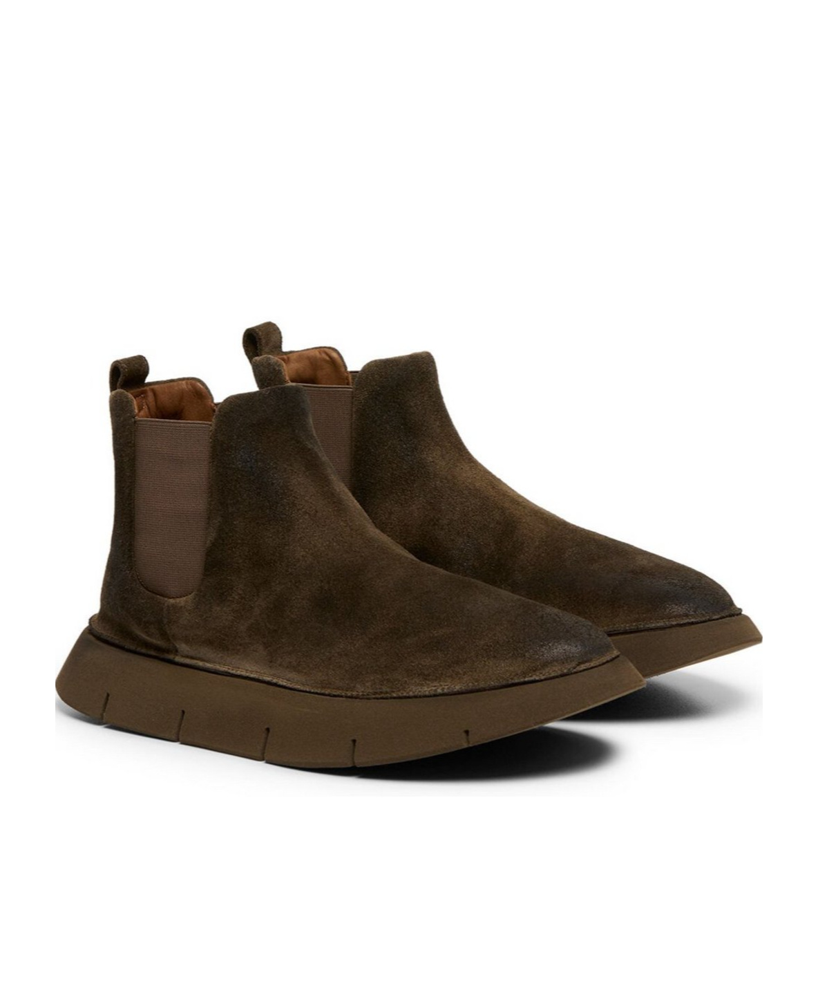 Shop Marsèll Intagliata Suede Boots In Brown