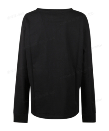 Dsquared2 Long Sleeved Logo Patch T-shirt In Black