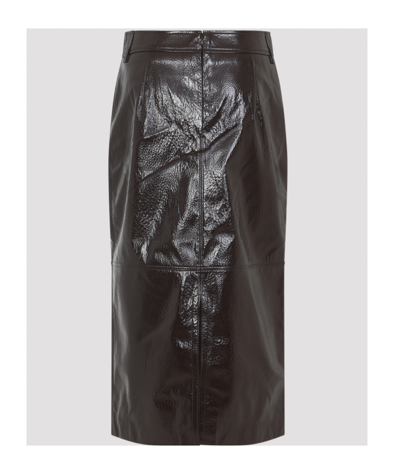 The Frankie Shop Crackled Pencil Skirt Textured Surface In Black