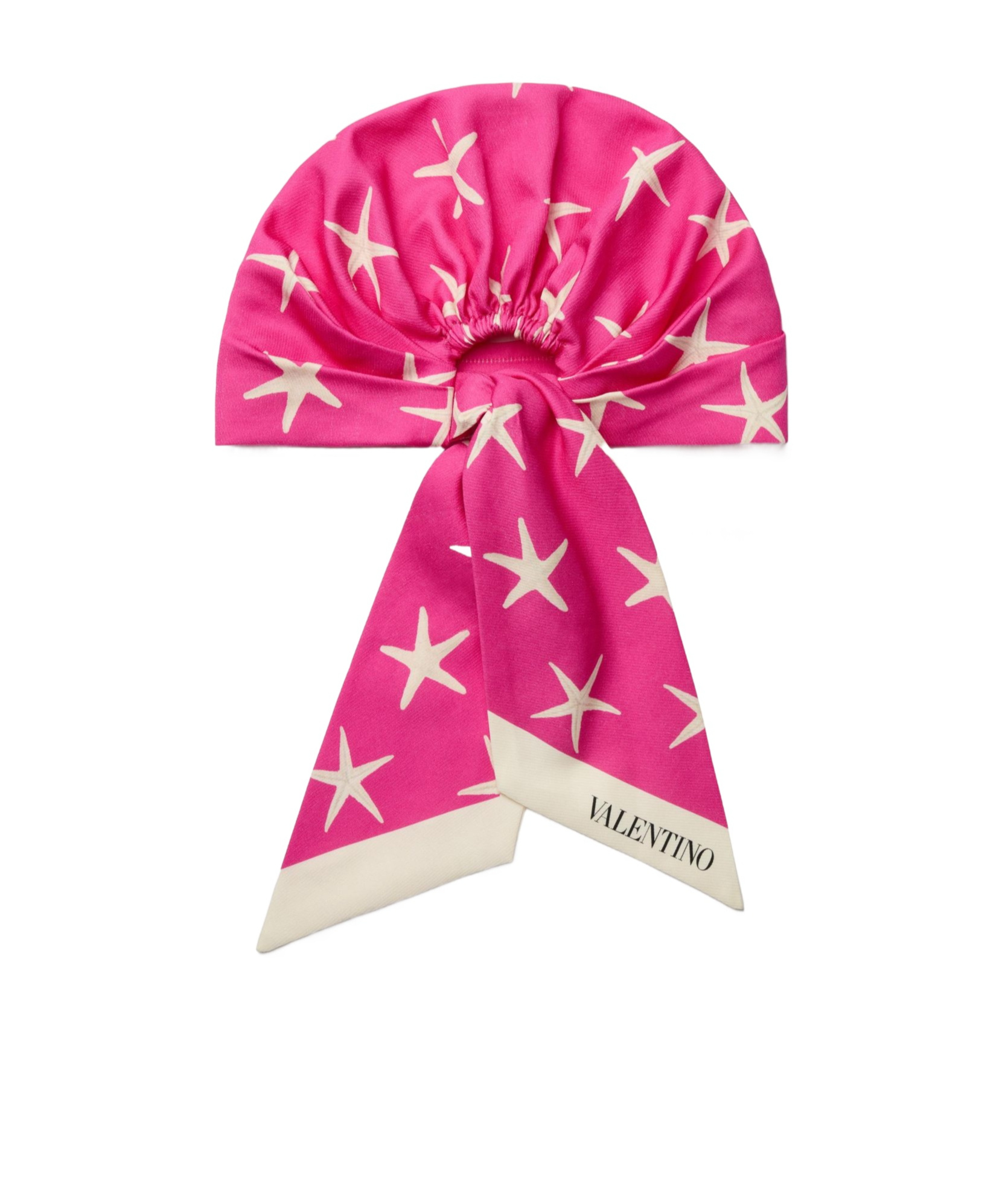 Valentino Escape Hair Band In Ivory/pink