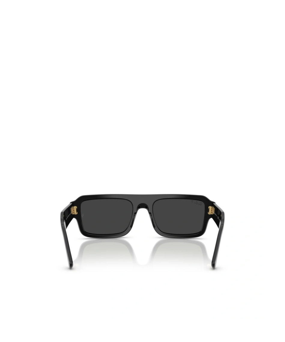 Ray Ban Ray-ban 56mm Polarized Rectangular Sunglasses In Black