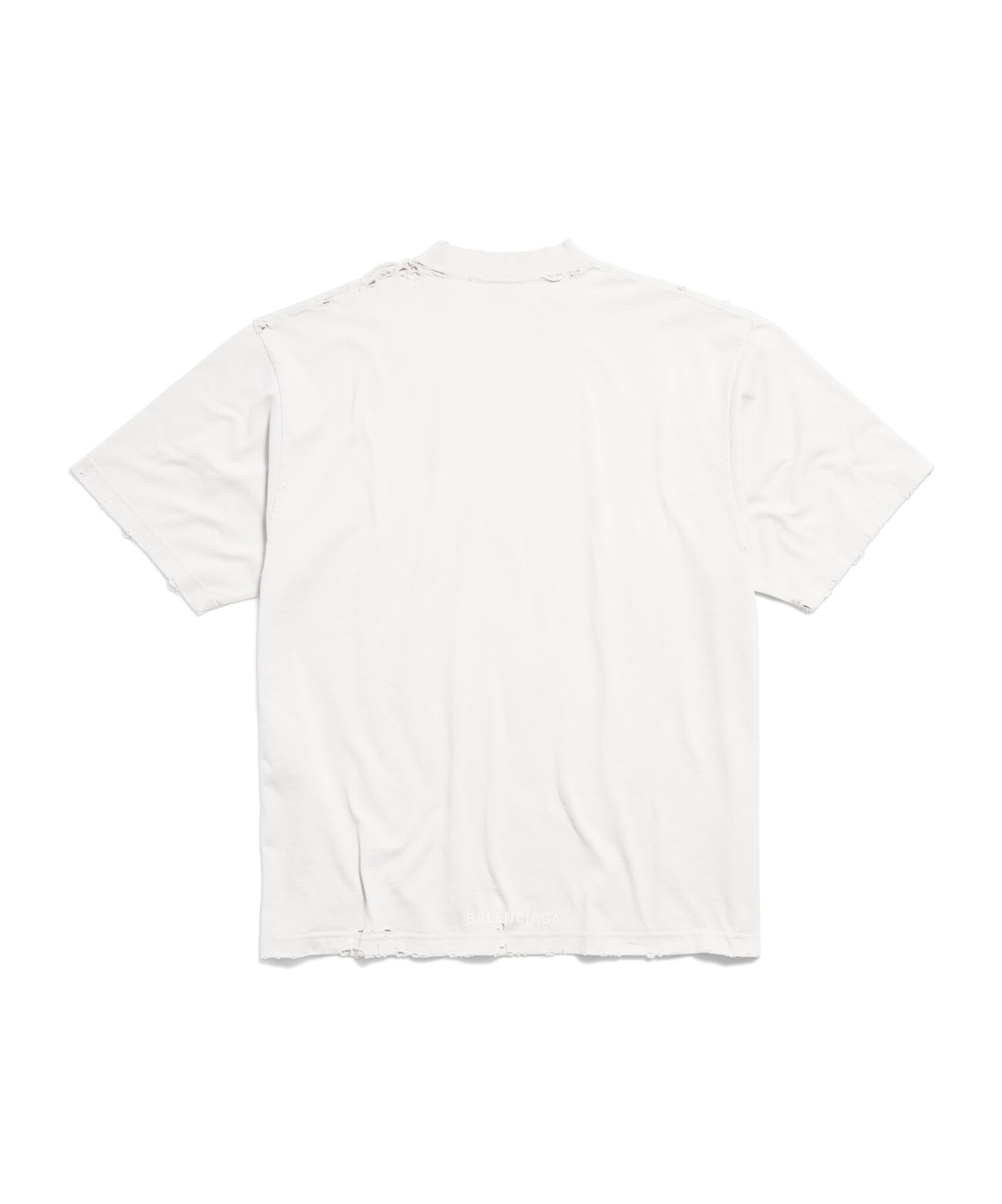 Balenciaga Paris Liberty Cotton T-shirt In White