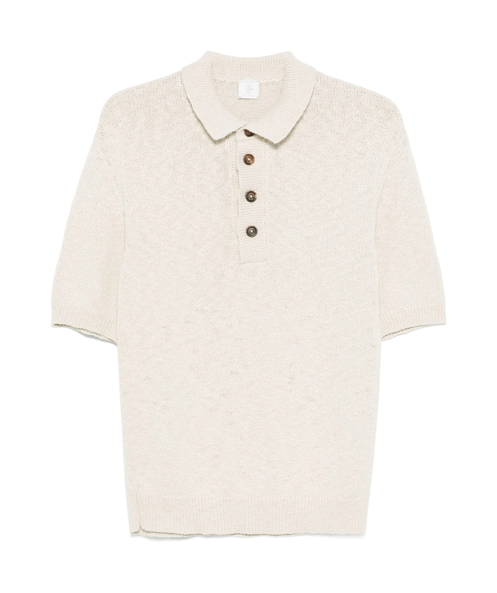 Eleventy Embroidered-edge Polo Shirt In White