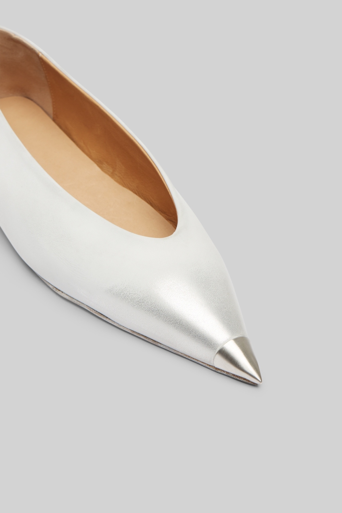 Marsèll Woman Ballet Flats White Size 7.5 Calfskin In White