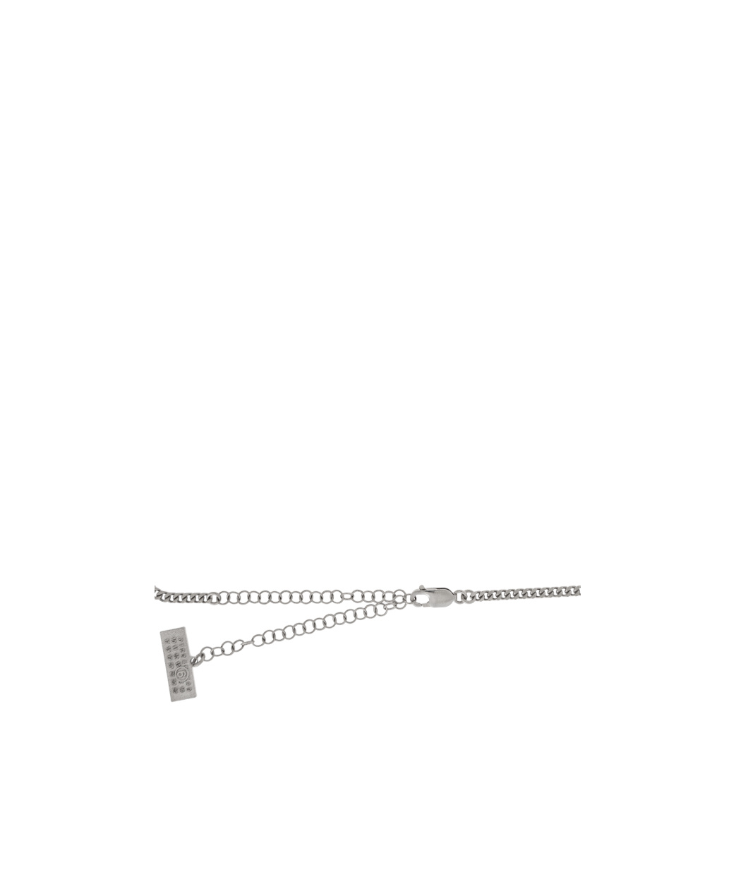 Mm6 Maison Margiela Pendant Logo Necklace In Gray