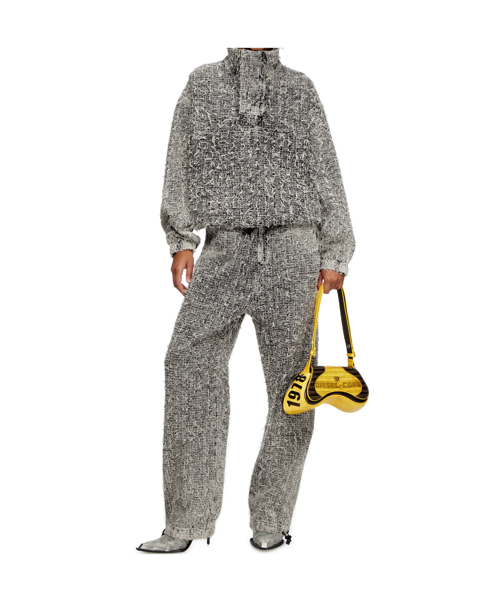 Diesel Gray D-flow-s2 Turtleneck In Gray