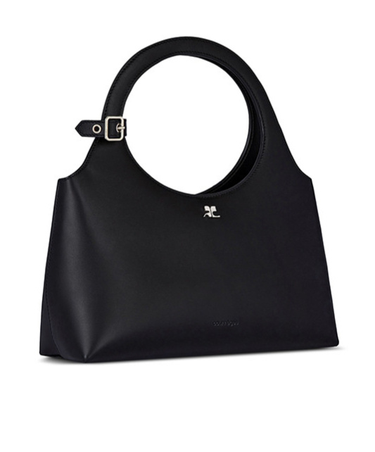 Courrèges Holy Day Leather Bag In Black
