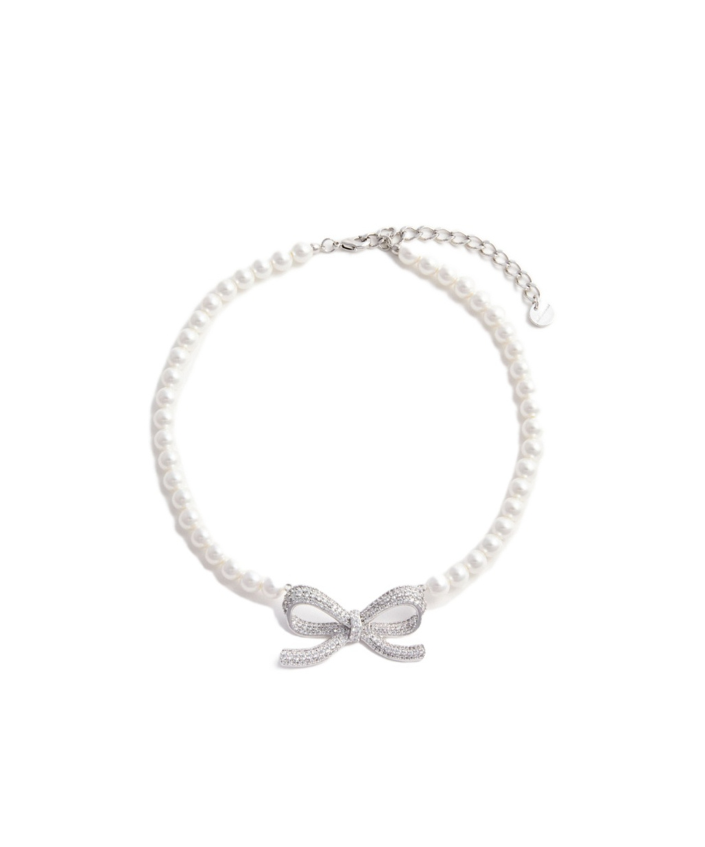Self-portrait Pearl Bow Necklace