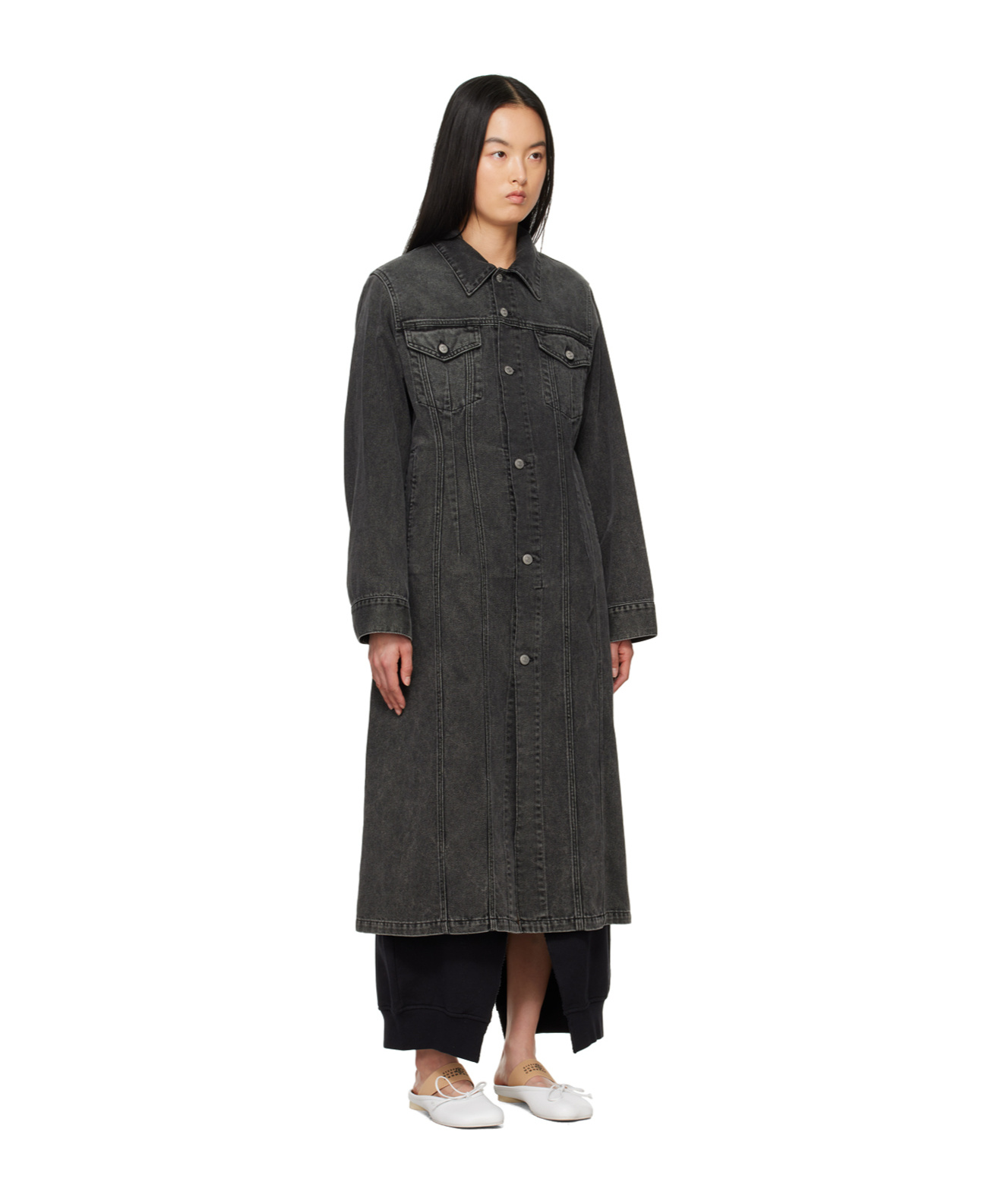 MM6 MAISON MARGIELA LONG DENIM JACKET 
